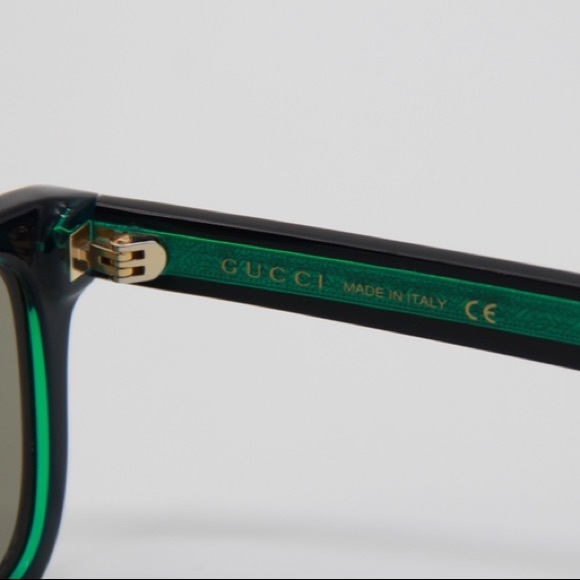 NEW GUCCI GG0735S 004 GREEN BLACK SUNGLASSES GUCCI GG 0735S - Picture 10 of 12